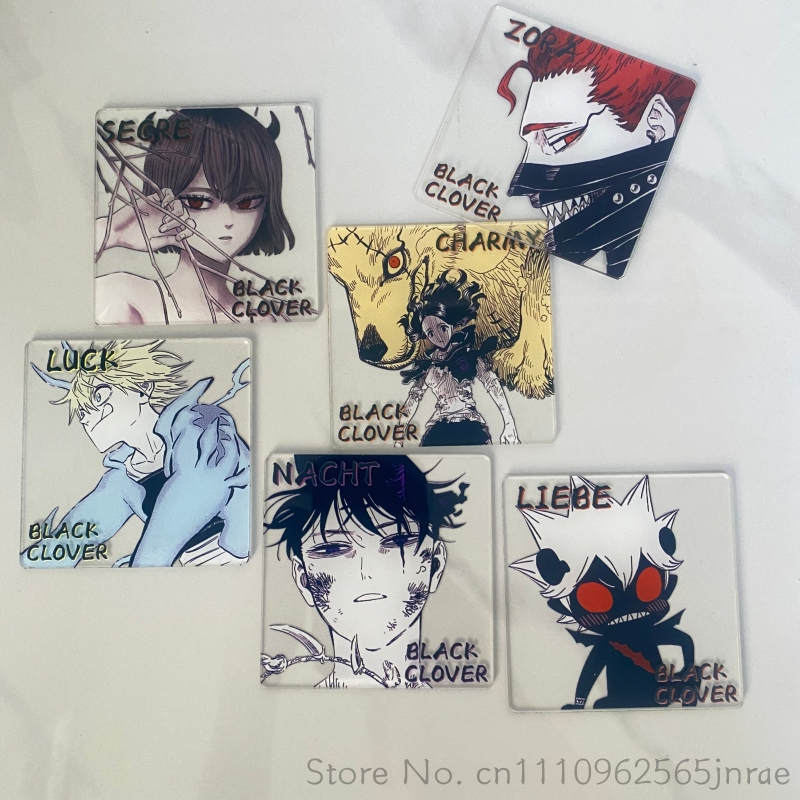 Coffee Tea Station - Black Clover Anime Creative Acrylic Coaster