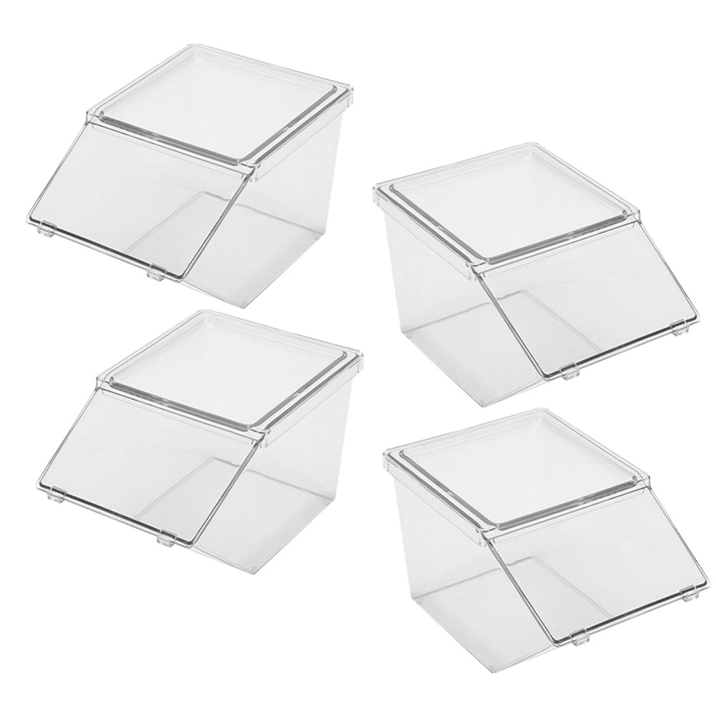 Coffee Tea Station - 4Pcs Tea Bag Organizer Box Acrylic