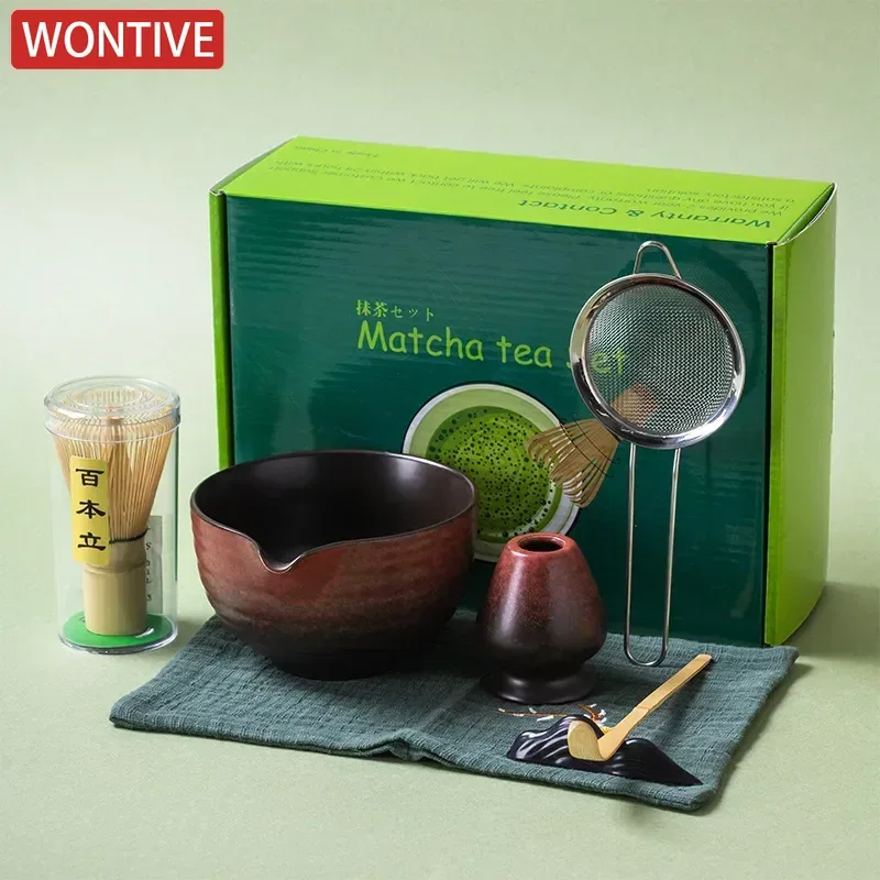 Matcha Whisk Set - 1-7pcs Japanese Matcha Making Set Bamboo