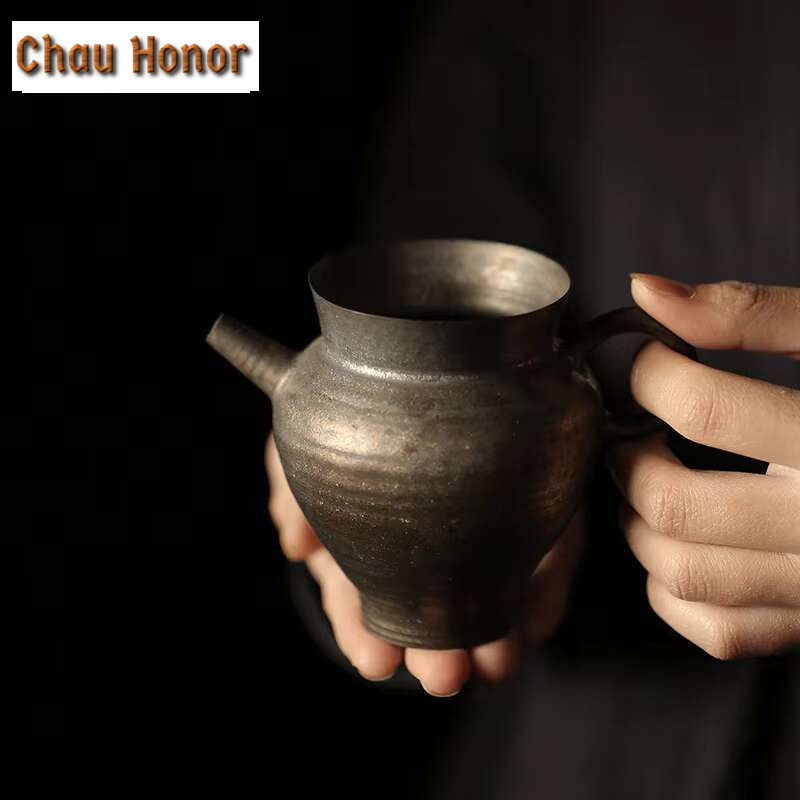 Coffee Tea Jug - 200ml Chinese Iron Rust Glazed Tea