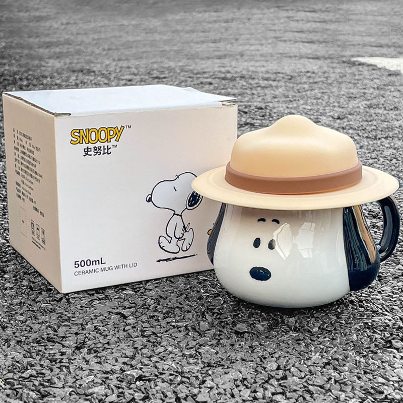Coffee Tea Room - Snoopy Ceramic Mug Kawaii Cartoon Anime