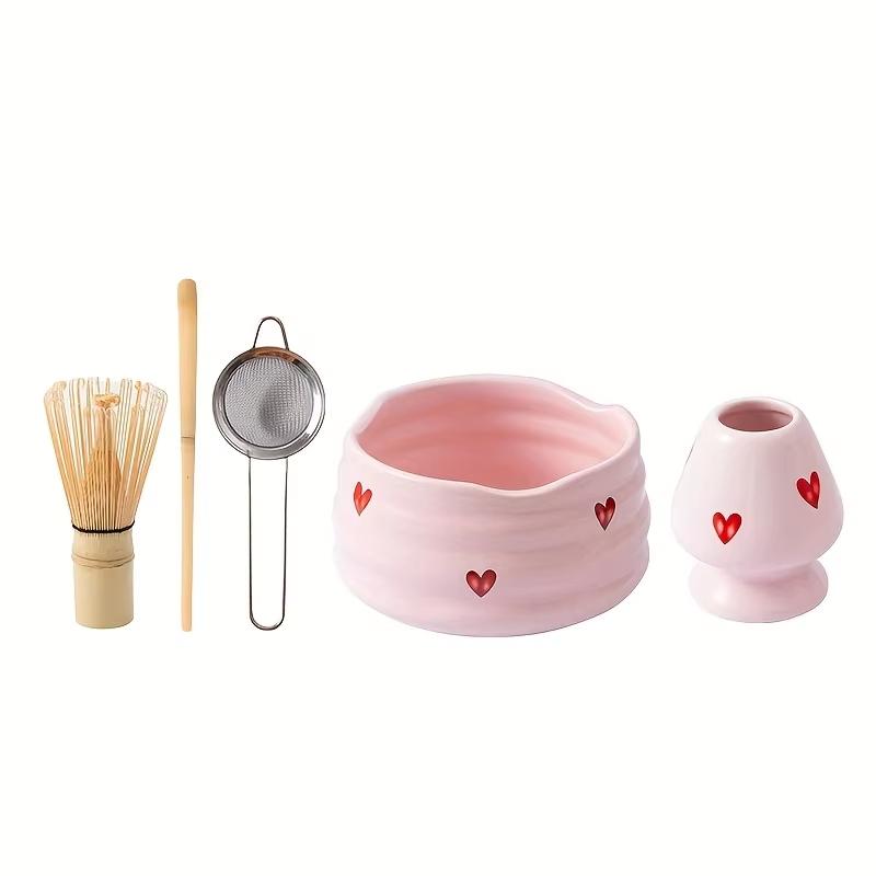 【2/4/5Pcs Cute Heart Decal Cer - огляд і ціна Matcha Whisk Set
