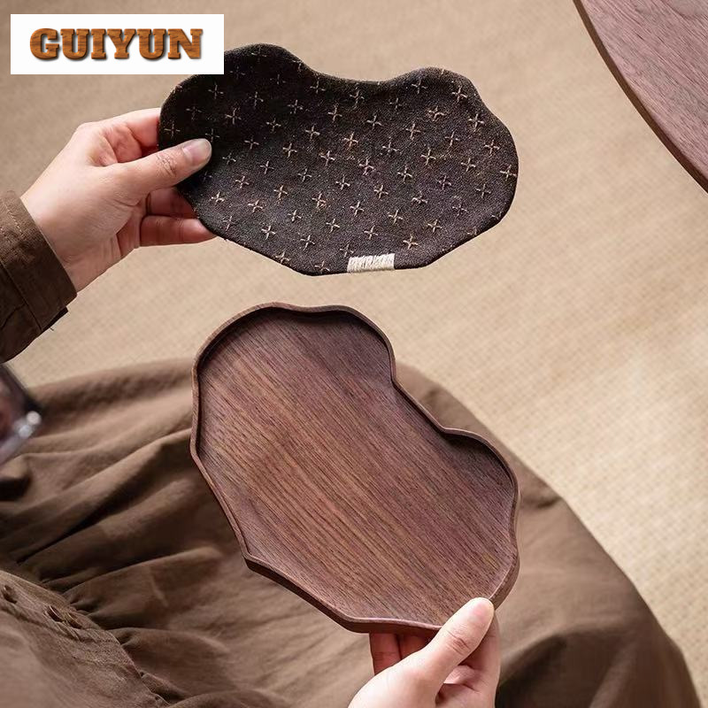 Black Walnut Small Tea Tray Sn - огляд і ціна Coffee Tea Station