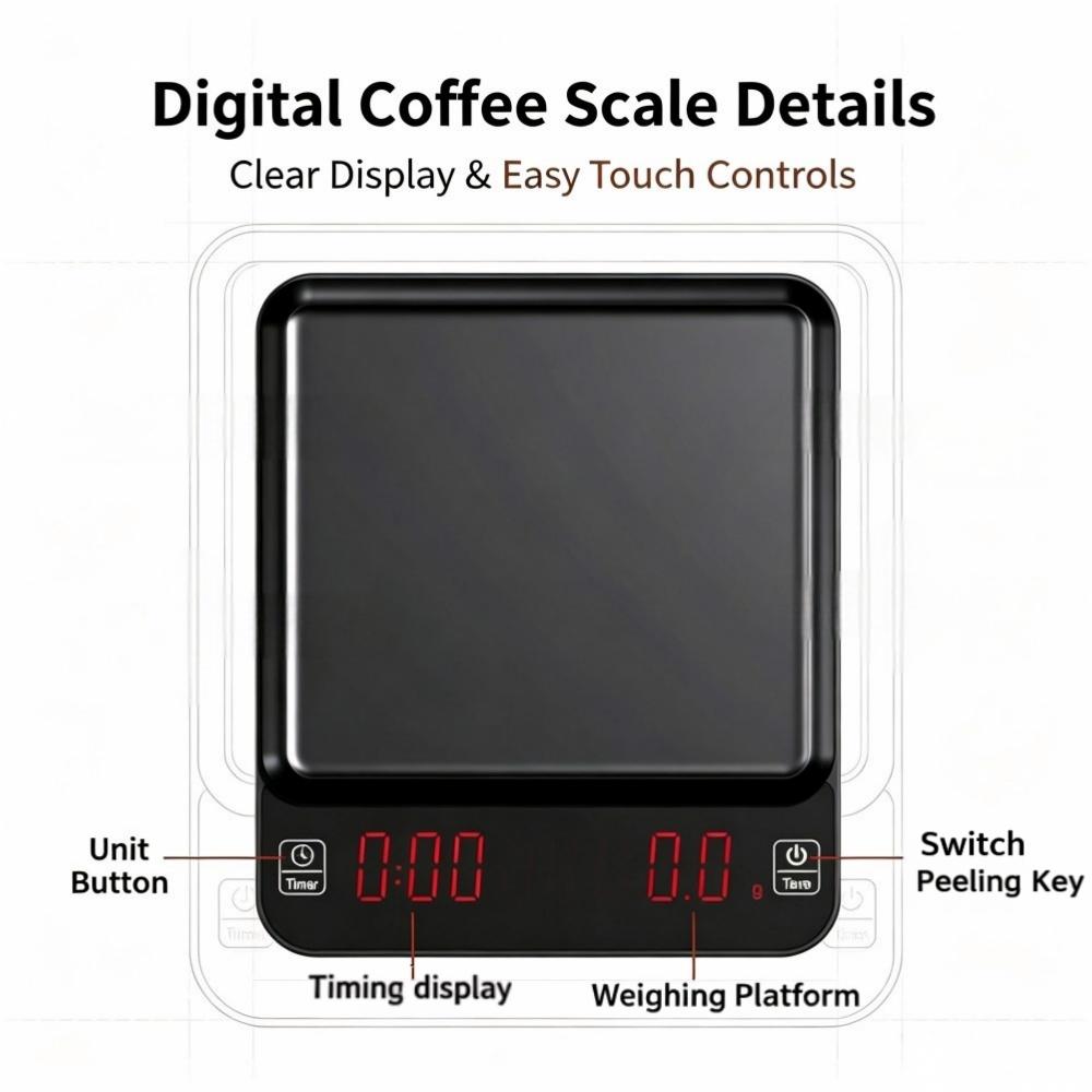 3kg/0.1g High Precision Digita - огляд і ціна Coffee & Tea Ken'S House