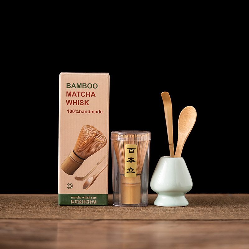 4PCS Bamboo Matcha Whisk Set H - огляд і ціна Matcha Whisk Set