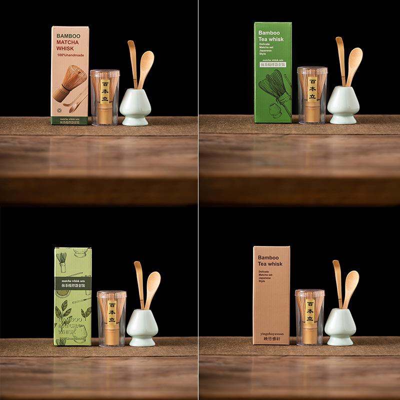 4PCS Bamboo Matcha Whisk Set H - огляд і ціна Matcha Whisk Set