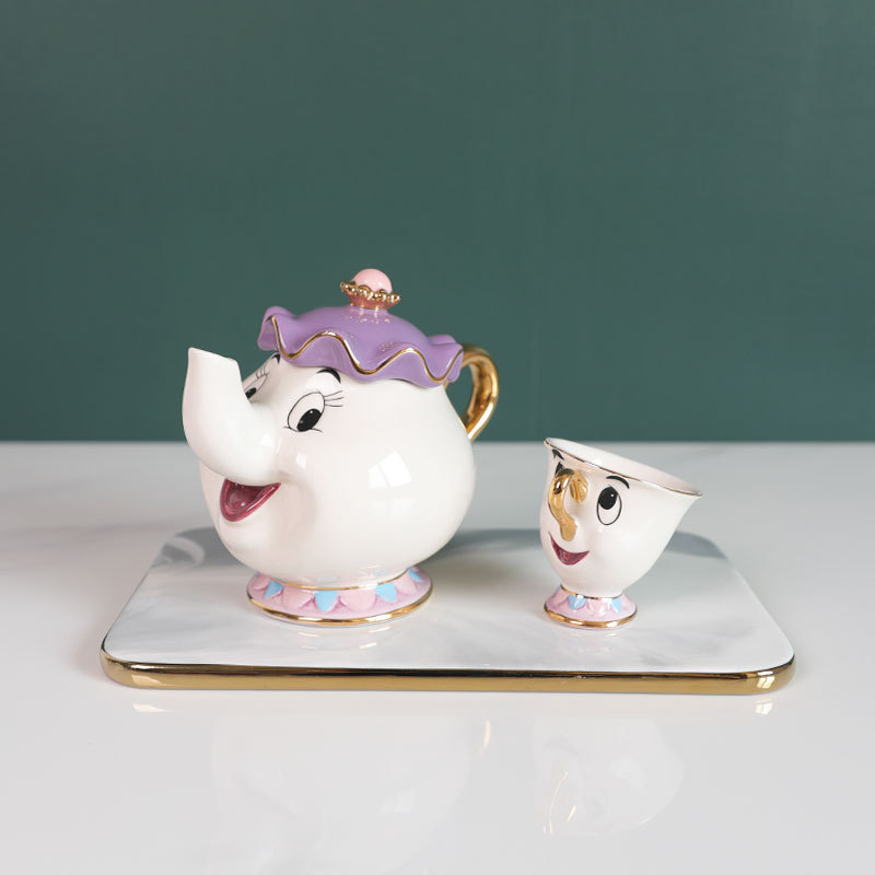 Hot Teapot Cartoon Beauty And  - огляд і ціна Coffee Tea Jug