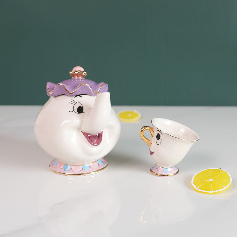 Hot Teapot Cartoon Beauty And  - огляд і ціна Coffee Tea Jug
