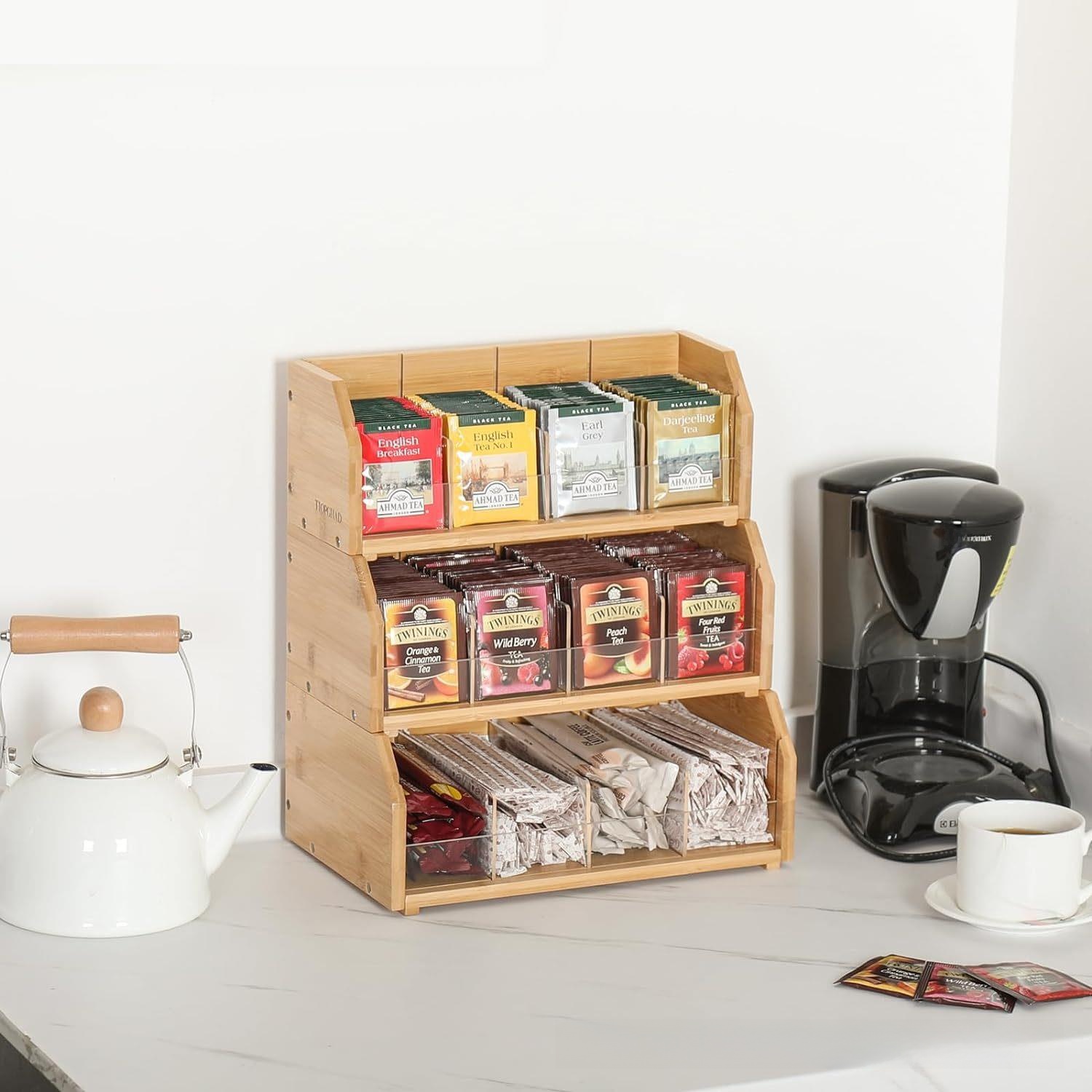 Bamboo Tea Bag Storage Box Thr - огляд і ціна Coffee Tea Room