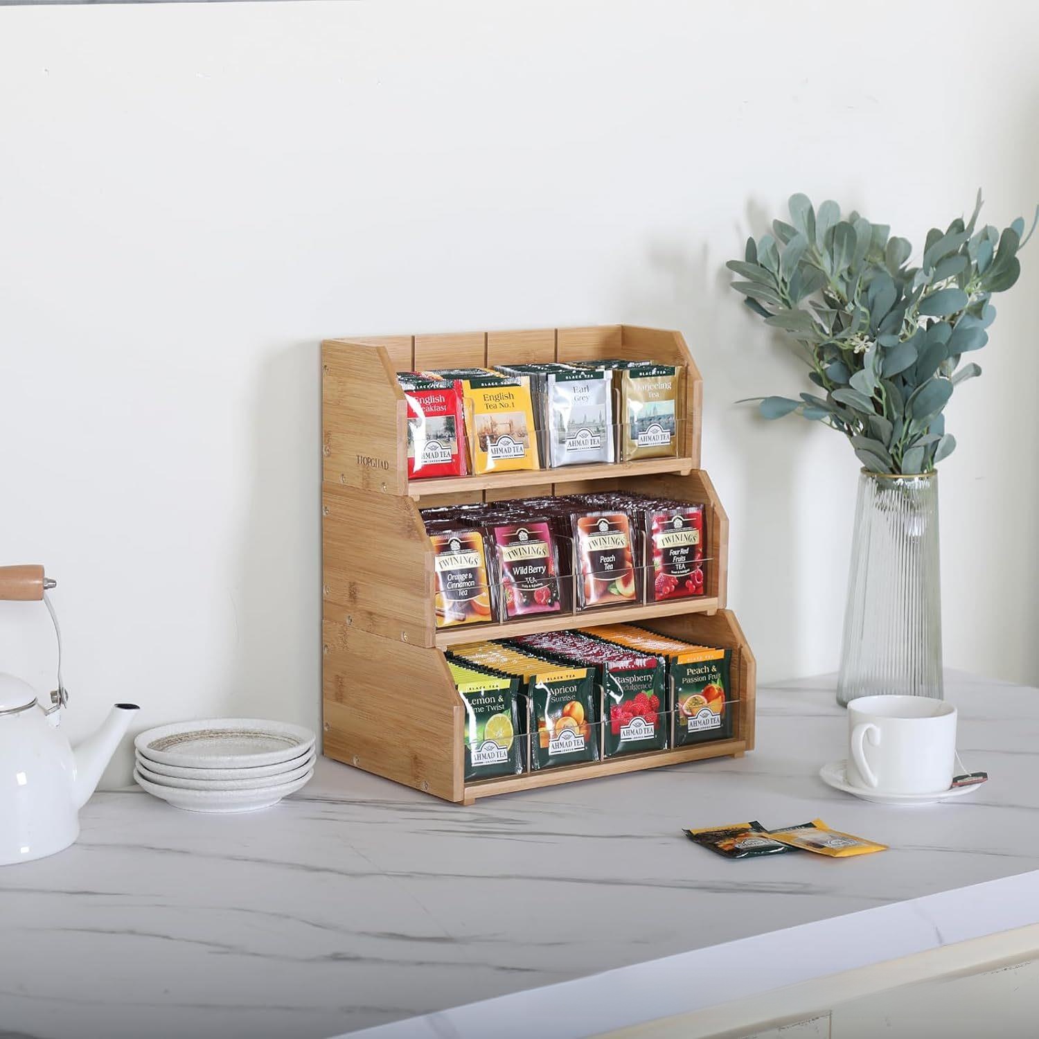 Bamboo Tea Bag Storage Box Thr - огляд і ціна Coffee Tea Room