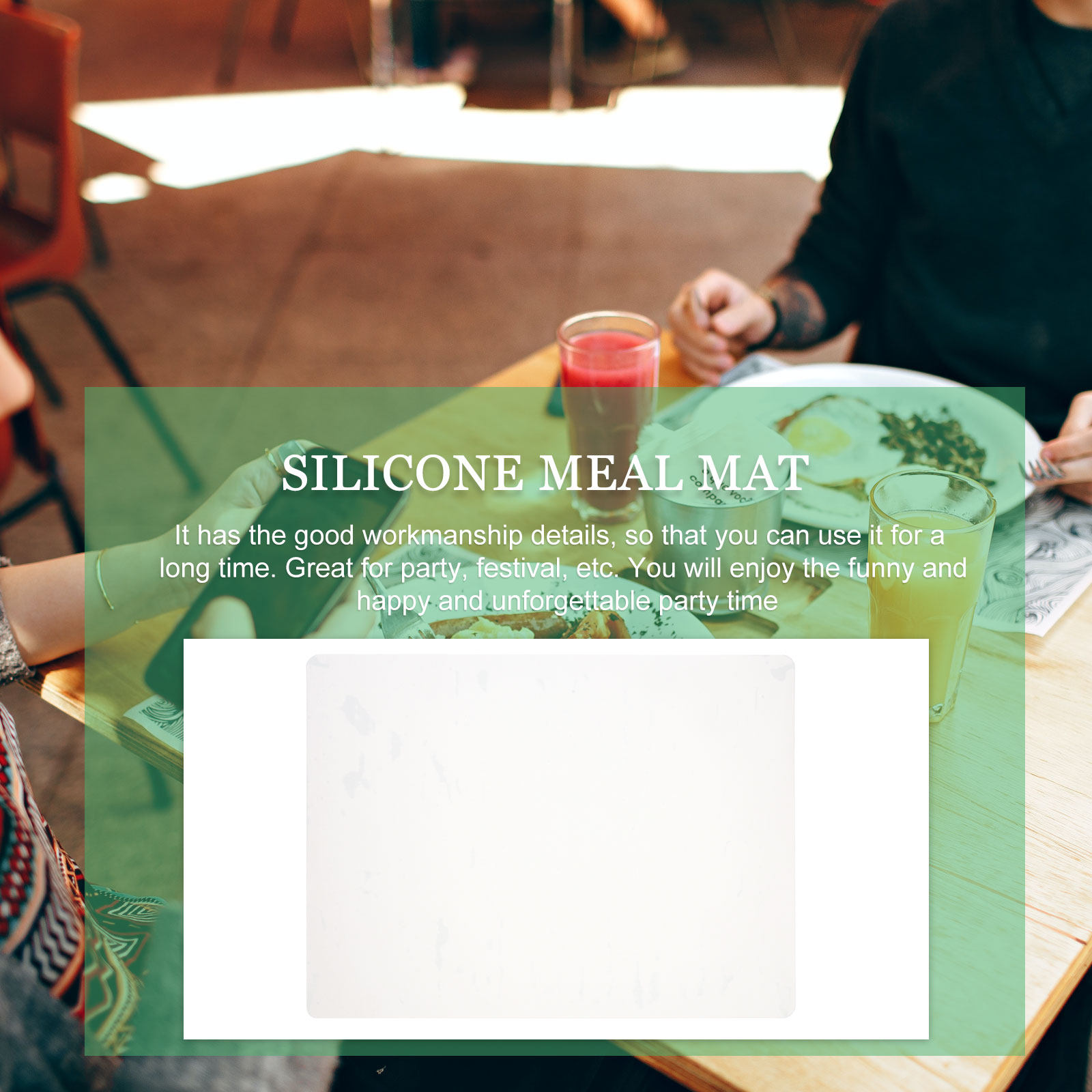 4Pcs Silicone Place Mat Heat-R - огляд і ціна Coffee Tea Place