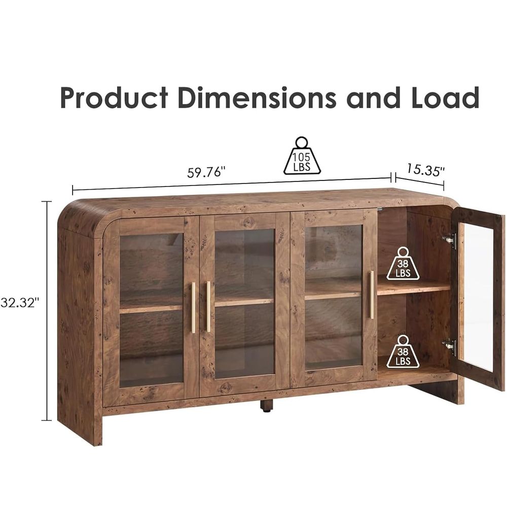 Sideboard Buffet Cabinet with  - огляд і ціна Coffee & Tea Ken'S House