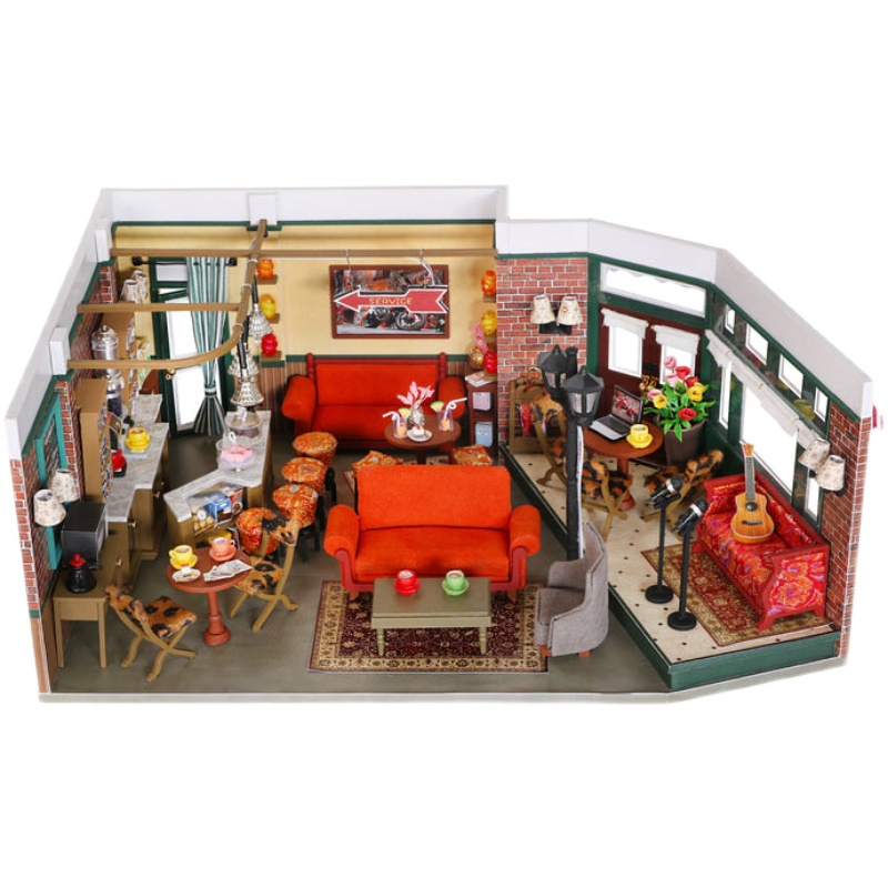DIY Wooden Central Perk Cafe C - огляд і ціна Coffee Tea Station